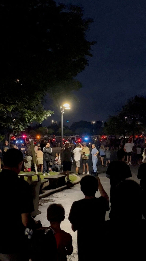 Three people injured in shooting outside Six Flags theme park in Illinois