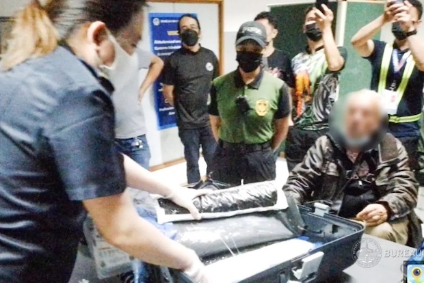 Suspected South African drug courier. STORY: Meth worth P144 million seized from South African courier