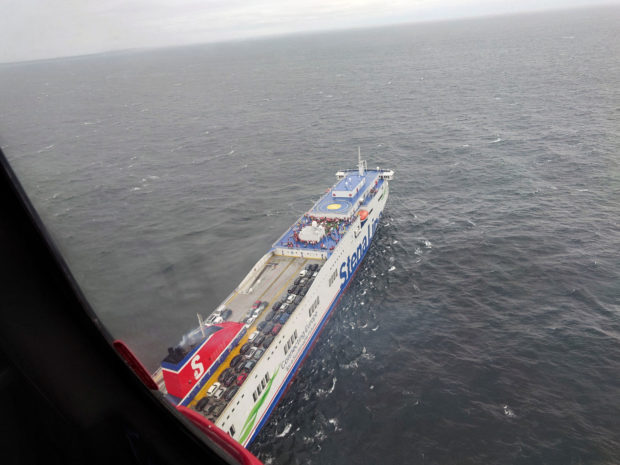Authorities begin evacuation of fire-stricken ferry in Baltic Sea