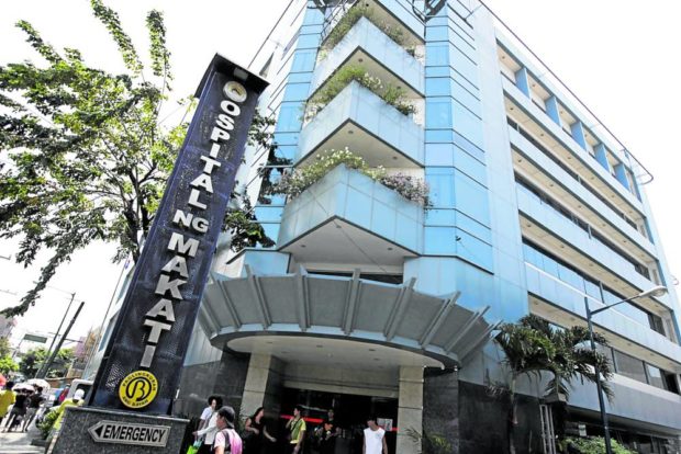 Exterior of the Ospital ng Makati. STORY: Ospital ng Makati ranked highest in COVID response