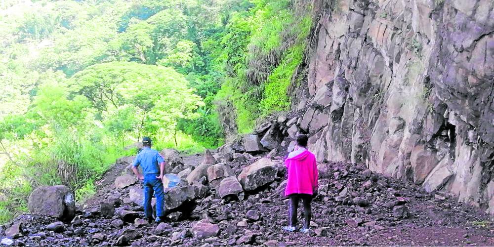 Earthquake-induced landslides hit some areas in Pasil, Kalinga