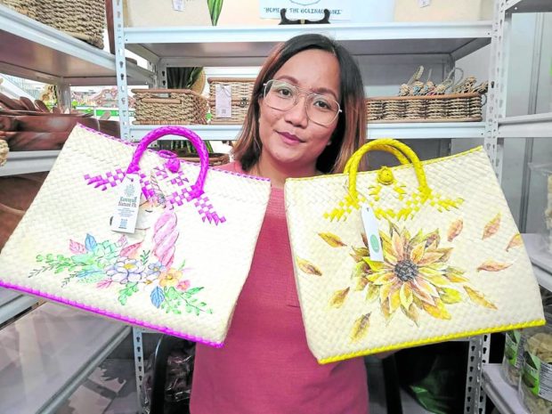 Precious Cayaon, founder of Kawayan Nature PH STORY: From Bolinao to Maldives: Buri bags, mats go global