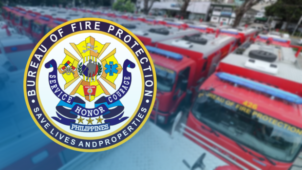 Photo of fire trucks with BFP logo superimposed. STORY: Pangasinan town’s entire fire department axed