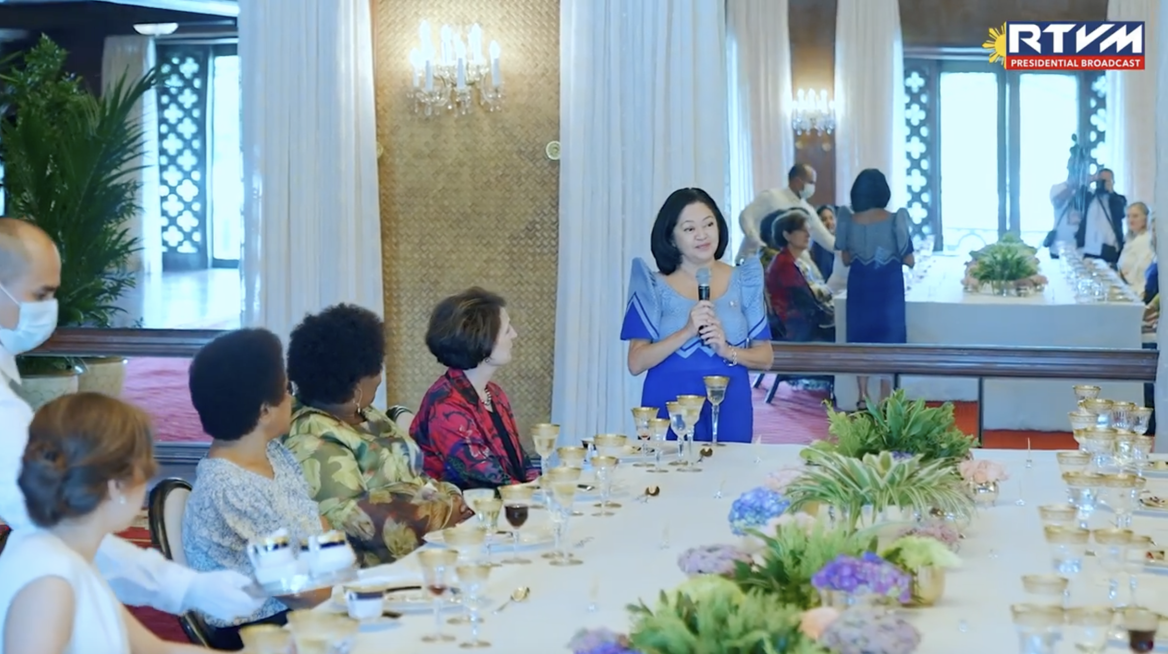 FL Marcos hosts luncheon for lady ambassadors