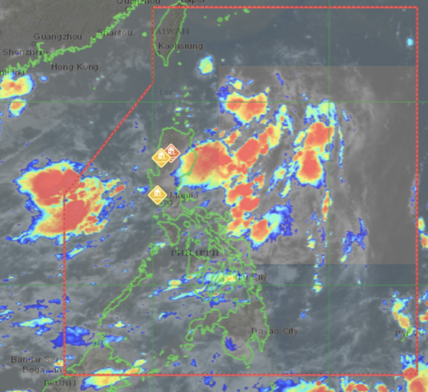 Screenshot from Pagasa website