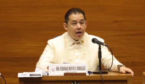 Martin Romualdez. STORY: 2023 budget law ready for signing after Marcos trip