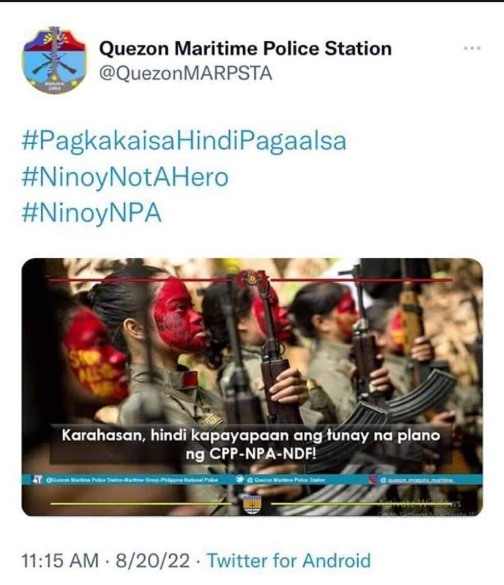 PNP red-tags Ninoy