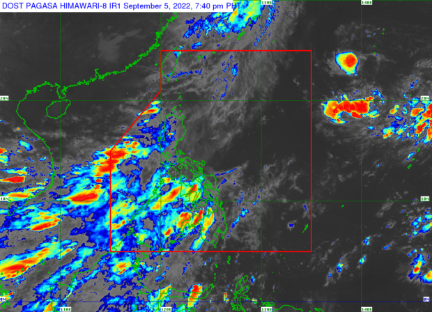 Satellite image from Pagasa