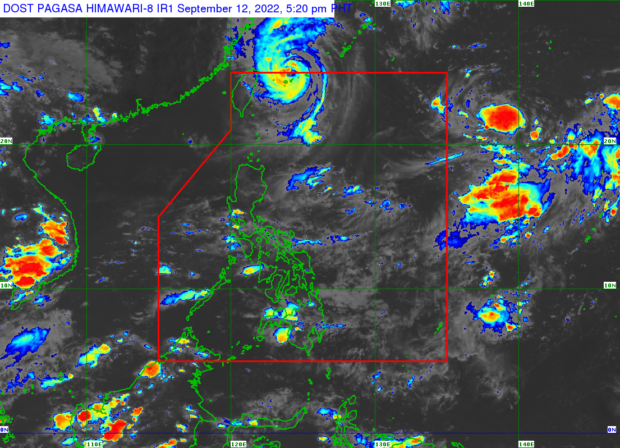 Pagasa says Typhoon ‘Inday’ (international name: Muifa) is expected to exit the Philippine area of responsibility by Monday night. Photo from Pagasa.