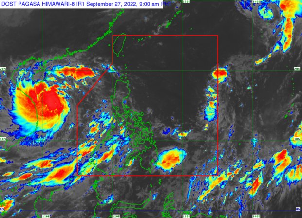 PAGASA satellite map. STORY: Typhoon Inday to bring rains in Northern Luzon