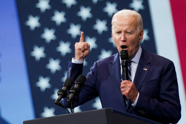 U.S. President Joe Biden delivers remarks on gun crime and his "Safer America Plan" during an event in Wilkes Barre, Pennsylvania, U.S., August 30, 2022. REUTERS/Kevin Lamarque