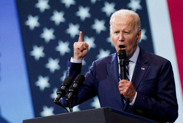 FILE PHOTO: U.S. President Joe Biden delivers remarks on gun crime and his "Safer America Plan" during an event in Wilkes Barre, Pennsylvania, U.S., August 30, 2022. REUTERS/Kevin Lamarque/