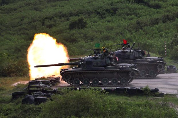 Taiwan's military holds its latest combat drills after weeks of saber-rattling by giant neighbor China