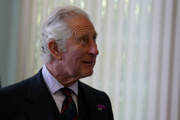 Britain's Prince Charles meets local community groups after meeting volunteers and supporters of Caithness food bank at Carnegie Library in Wick, Scotland, Britain July 29, 2022. Andrew Milligan/Pool via REUTERS/File Photo