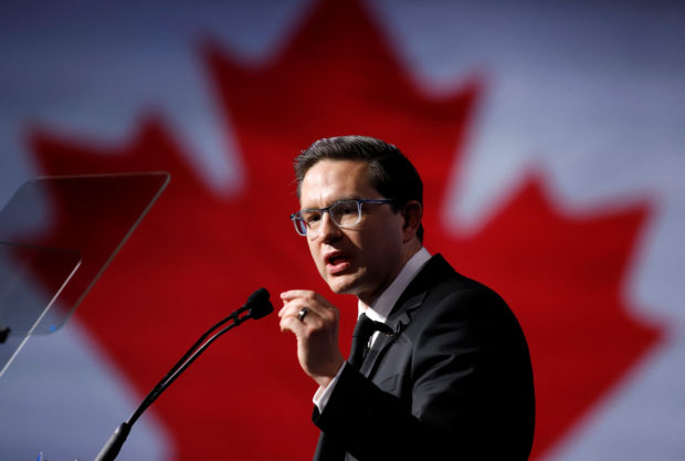 Pierre Poilievre speaks after being elected as the new leader of Canada's Conservative Party in Ottawa, Ontario, Canada, September 10, 2022. REUTERS/Patrick Doyle