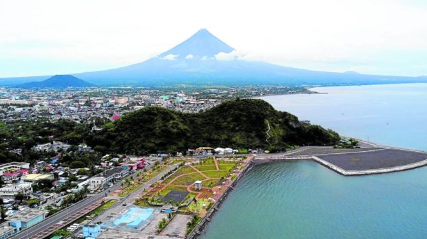 Mayon Volcano is a perfect backdrop to Legazpi City, the regional center of Bicol and one of the major economic hubs in Southern Luzon