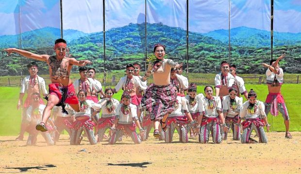 street-dancing troupes in colorful costumes attracted crowds to Panagbenga, or the Baguio Flower Festival. STORY: IP scholars seek protection of Cordillera rites in festivals