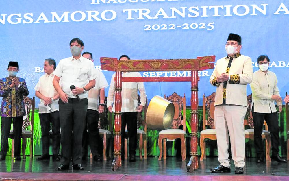naugural session of the Bangsamoro Transitional Authority (BTA) in Cotabato City