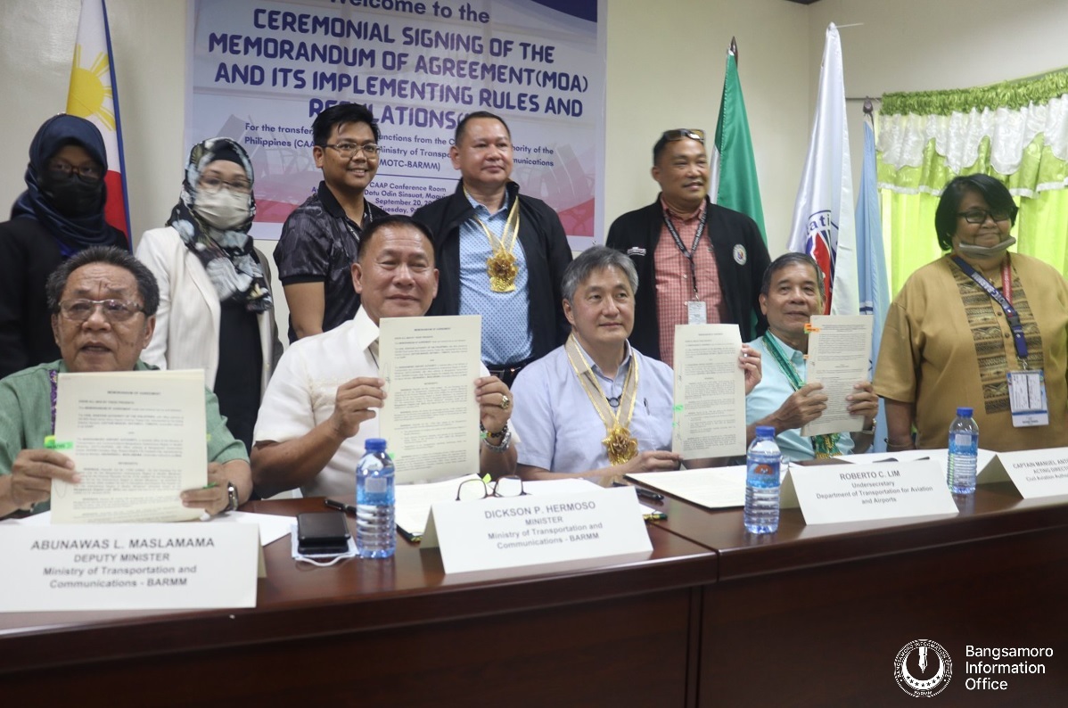 turnover of airports in the Bangsamoro to the BARMM government. 