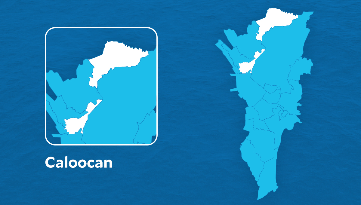 PHOTO: Map of Caloocan STORY: Marcos signs law dividing Caloocan barangay into six