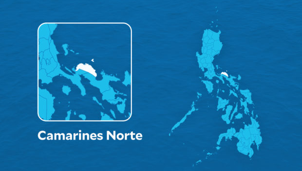 Camarines Norte map. STORY: 3 dead, 6 hurt in separate road accidents in Camarines Norte