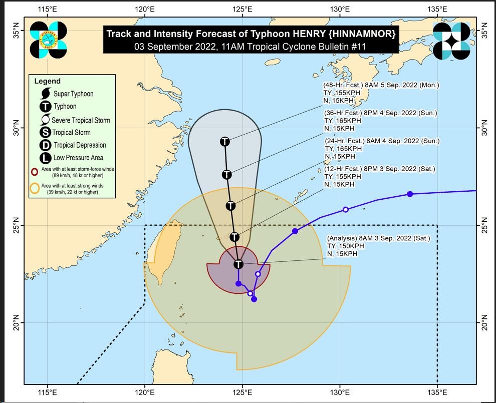 typhoon henry exit par