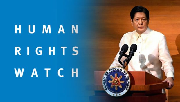 HRW says Bongbong Marcos should prosecute those behind drug war rights abuses.