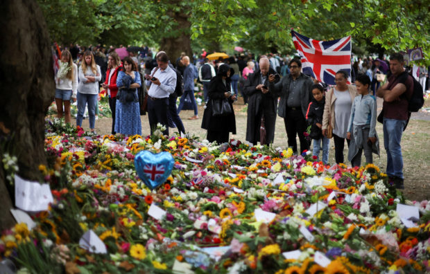 London mourners