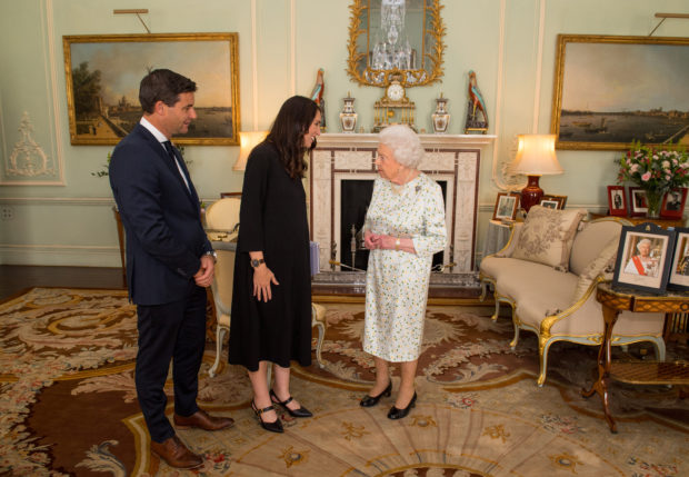 New Zealand Prime Minister Jacinda Ardern and Queen Elizabeth 
