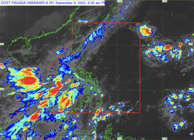 Pagasa weather satellite image as of 6:20AM, Sept. 6.