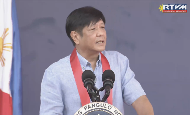 President Bongbong Marcos in his speech during the tree-planting activity on the occasion of his 65th birthday in Rizal. Screengrab from RTVM video / Facebook