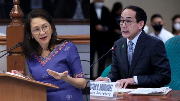 Senator Risa Hontiveros and Executive Secretary Vic Rodriguez have contradicted on whether the Palace objected to the proposed importation of 300,000 MT of sugar into the country.
