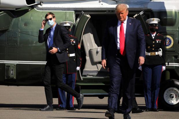 U.S. President Donald Trump attends a campaign rally at Prescott Regional Airport