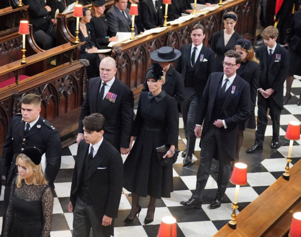 UK Royals at queen elizabeth funeral