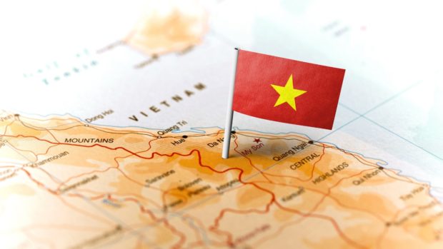 VIETNAM MAP : FLAG
