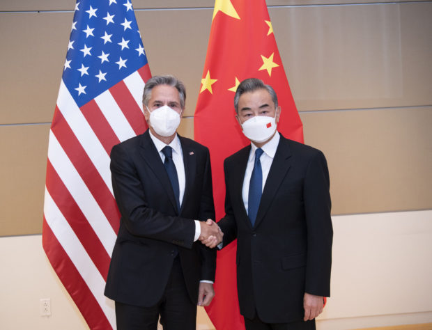 Wang Yi and Antony Blinken