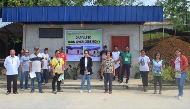 DAR’s turnover of the newly renovated processing building to the members of the United Highlander Farmers Producers Cooperative (UHFPC) in Sultan Kudarat to boost their agricultural production and income. (Photo courtesy of DAR)