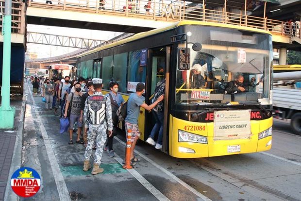 Standing passengers inside selected public utility vehicles (PUVs) are now allowed in areas under Alert Level 1, said the Land Transportation Franchising and Regulatory Board (LTFRB) on Monday.