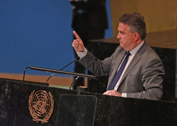 Ukraine denounces Russia as a "terrorist state" at an urgent United Nations General Assembly (UNGA) meeting Monday.