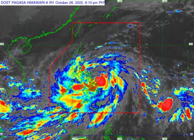 The tropical depression approaching extreme northern Luzon has entered the PAR and is now called Neneng, Pagasa says.