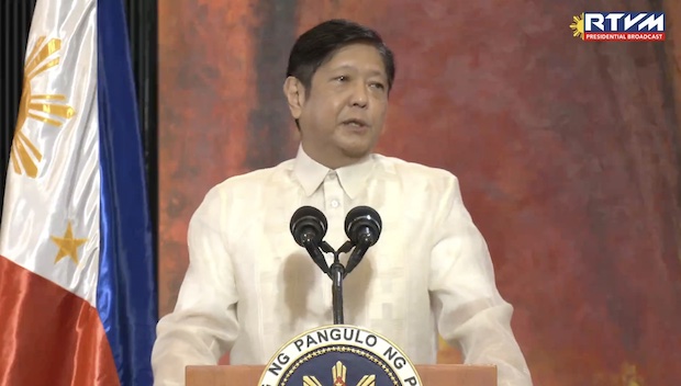 Ferdinand Marcos Jr. addresses the MOPC
