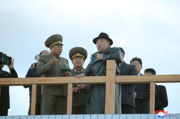 North Korea's leader Kim Jong Un attends the opening ceremony of the Ryonpho Greenhouse Farm to mark the anniversary of the founding of the ruling Workers' Party, in North Korea, in this undated photo released on October 11, 2022 by North Korea's Korean Central News Agency (KCNA). KCNA via REUTERS/File Photo
