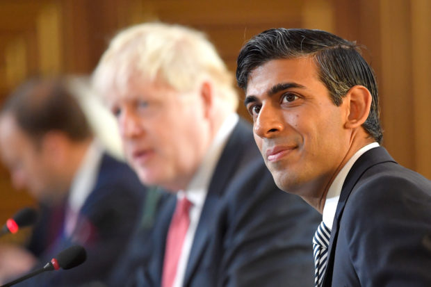 Rishi Sunak attends a Cabinet meeting of senior government ministers in London, Sept. 1, 2020. REUTERS/Toby Melville