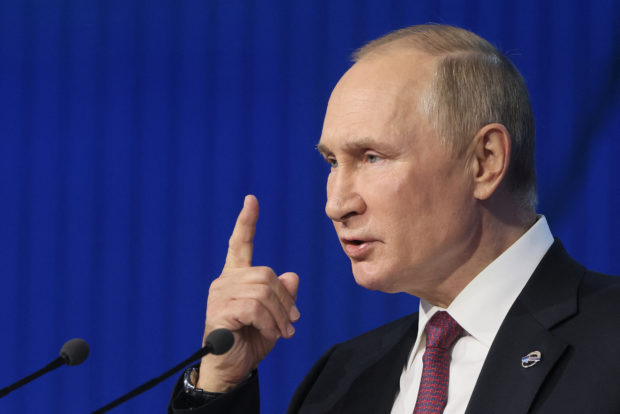 Russian President Vladimir Putin shows no regrets for his war in Ukraine