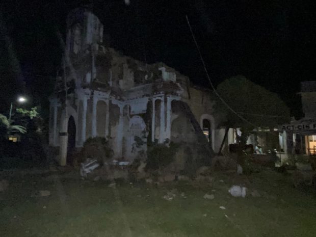 Nuestra Señora de La Pa in Poblacion, La Paz, Abra. STORY: Aglipayan Church in Abra damaged by magnitude 6.7 quake