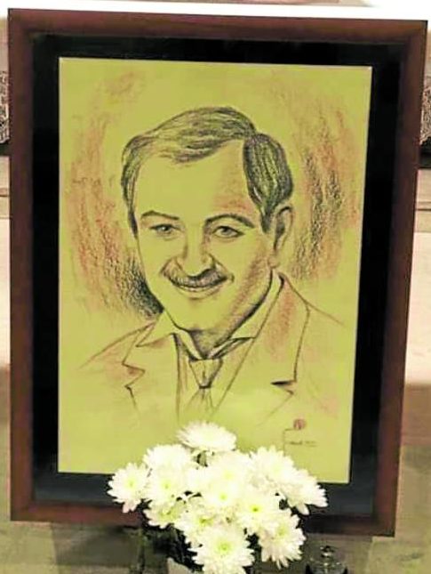 A portrait of Blessed Zatti is enshrined at a community chapel in Rome 