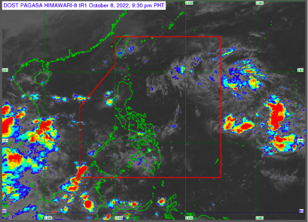 PAGASA satellite image. STORY: Overcast skies, rainfall expected in most parts of PH