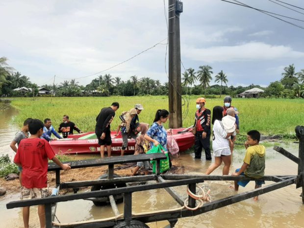 Cagayan flood brought by Maymay. STORY: 3,000 people flee as Tropical Depression Maymay rains flood Cagayan