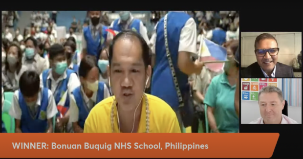 The Bonuan Buquig National High School in Dagupan City is recognized by T4 education as the World’s Best School for Environmental Action. (Photo screencapped from T4’s Youtube)
