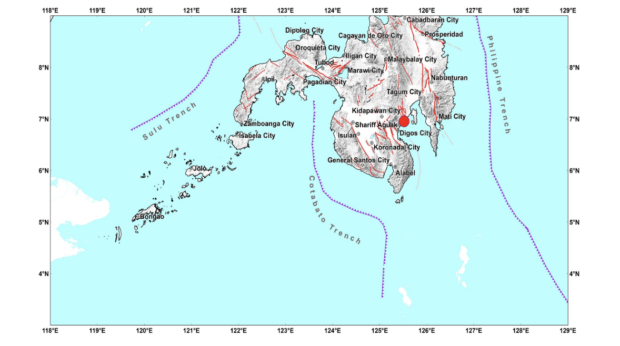 A magnitude 5.3 tremor hits Davao del Sur on Monday morning, October 24, 2022.